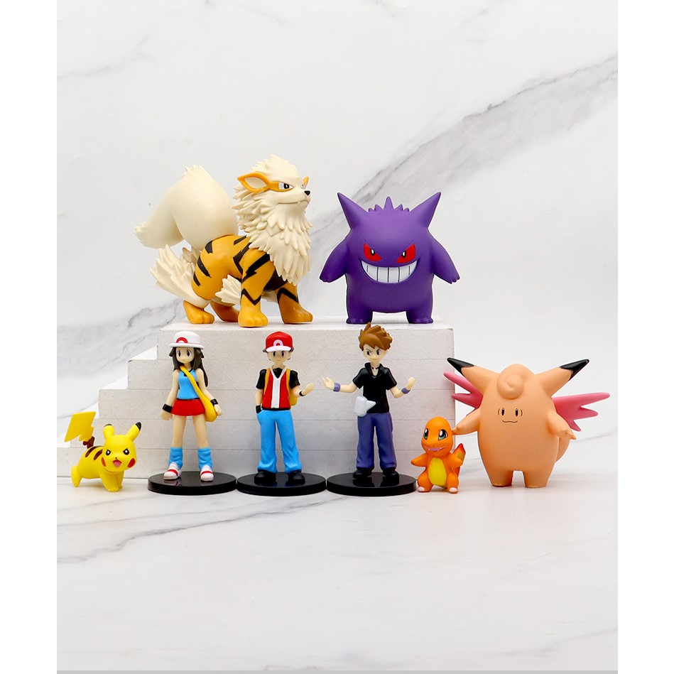 Pokemon Brinquedos De Tomy OOAK Violeta Batalha Haunter Figura Pintada À  Mão