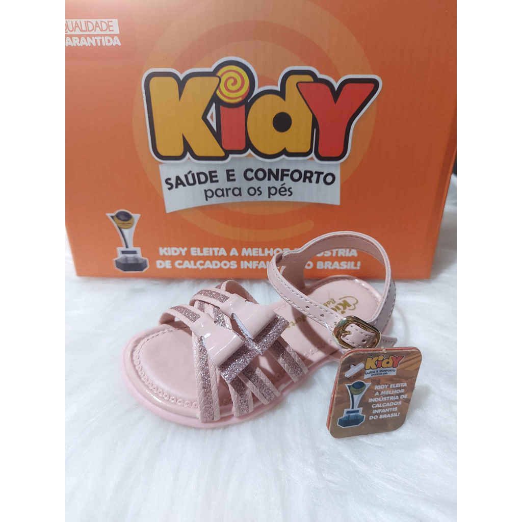 Tênis Infantil Cano Alto Kidy Play Motinha Nude e Rosa