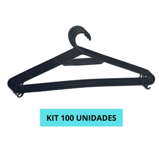 Kit 100 Cabides Adulto Organizador de Roupa Preço de Fábrica