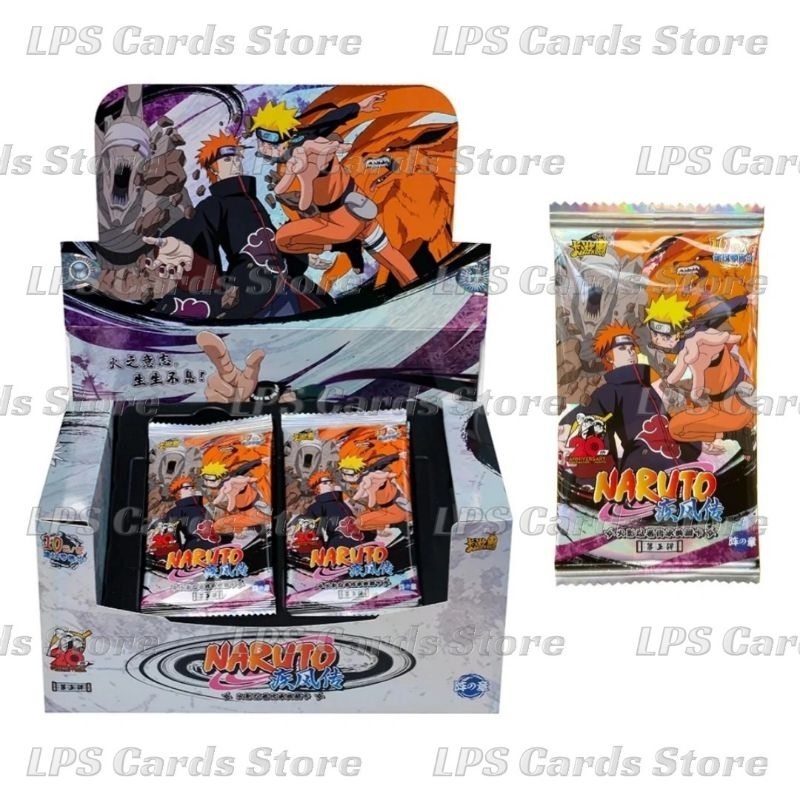 200 Cards Figurinha Naruto C/ 50 Pacotes Bafo Colecionável