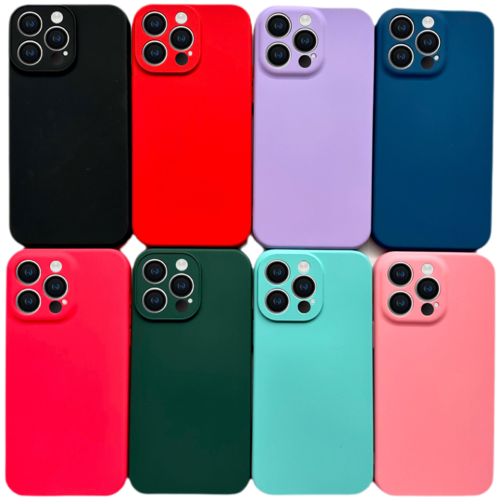 Case Capa Capinha Iphone 14 Plus 14 Pro Max Silicone Aveludada Proteção ...