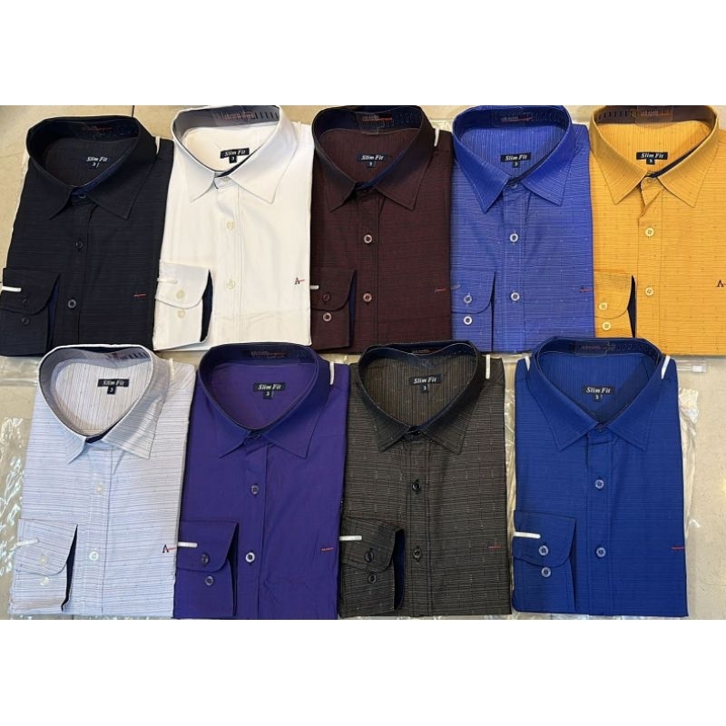 Promoção camisa social litra Slim fit Punhos do colarinho inserem