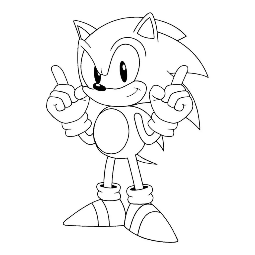 Desenhos de Metal Sonic para Colorir, Pintar e Imprimir 