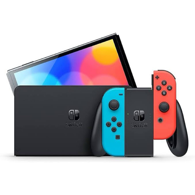 Nintendo Switch OLED 64GB Splatoon 3 Edition cor gradiente azul e gradiente  amarelo e preto