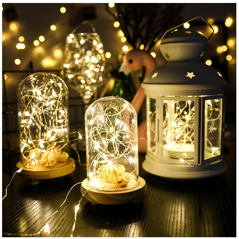 kit 50 Cordão de luz LED- Luzes de fada Luzes de LED 1M para Decoração ...
