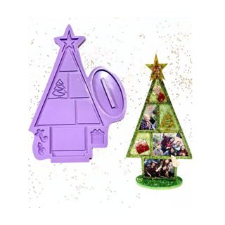 R562 Molde de silicone árvore de natal resina decorar