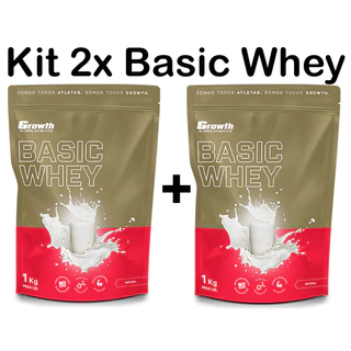 Kit 2x Basic Whey Protein - Growth Supplements