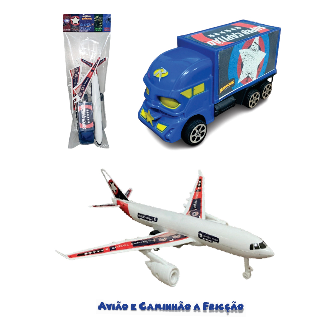 Jogo 6 Aviões Avião Caça de Brinquedo Anda a Friccao Bomber Air em Promoção  na Americanas