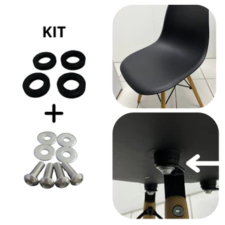 Arruela Bucha Para Cadeira Charles Eames Eiffel + parafusos