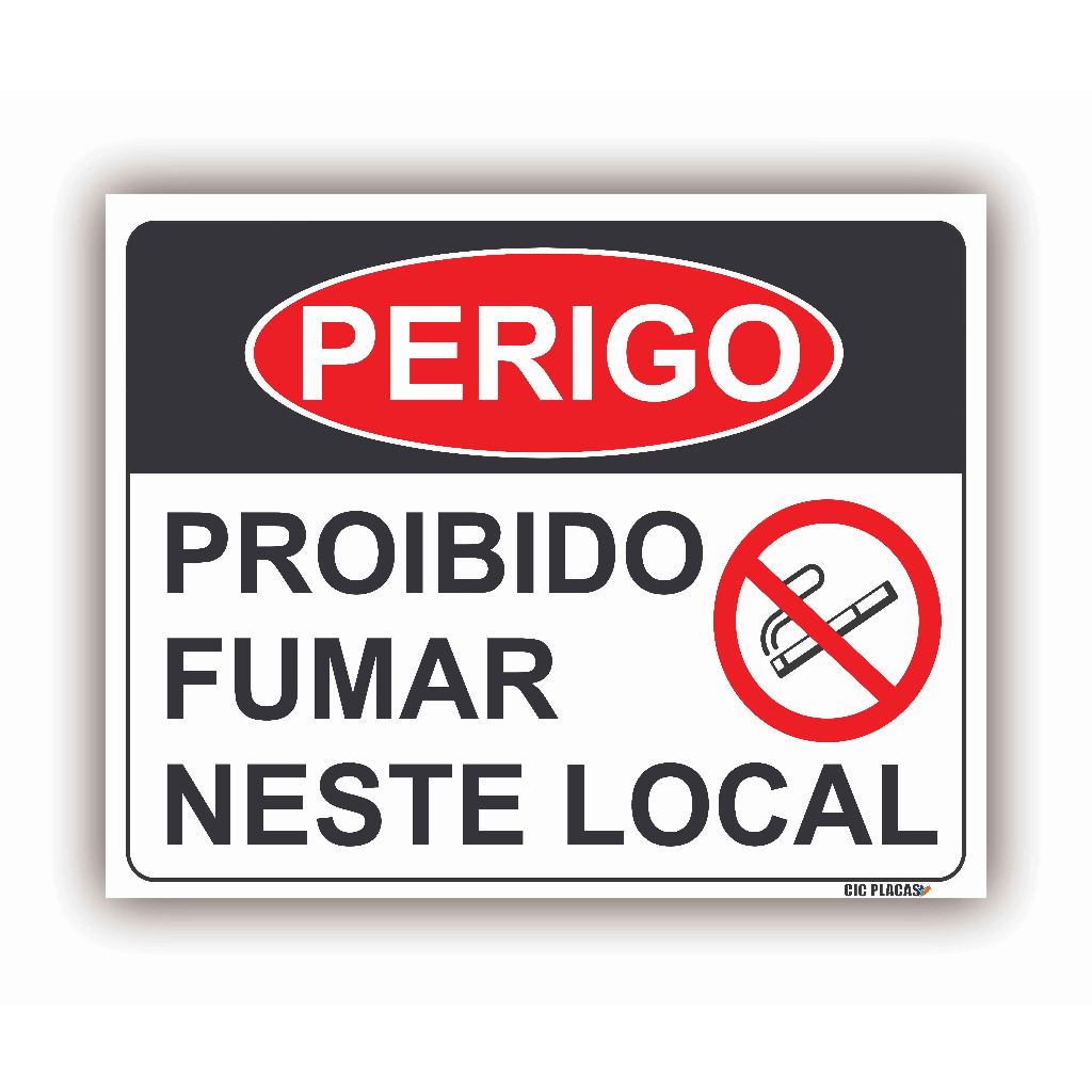 Placa Proibido Fumar 50x40 Shopee Brasil