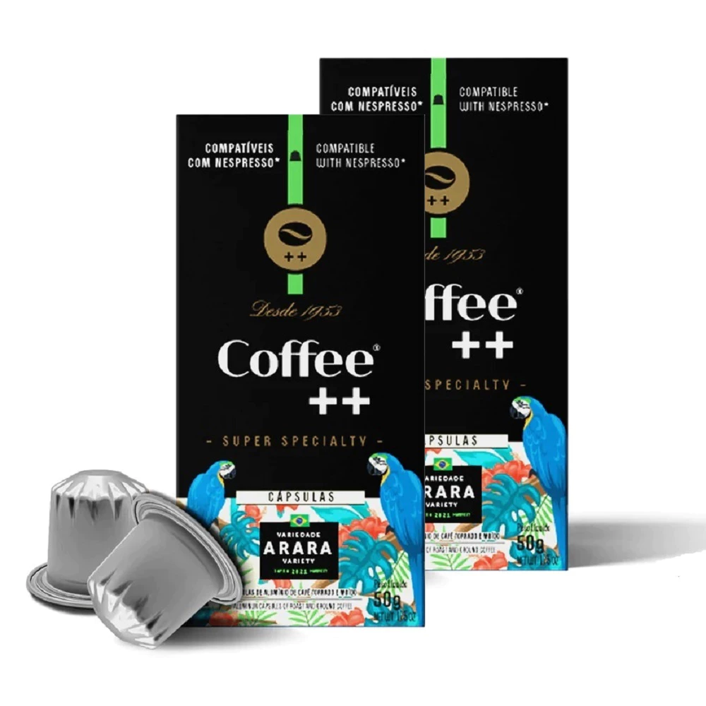 Kit 20 Cápsulas de Café Especial Coffee Mais ARARA Compatível Com Máquina Nespresso