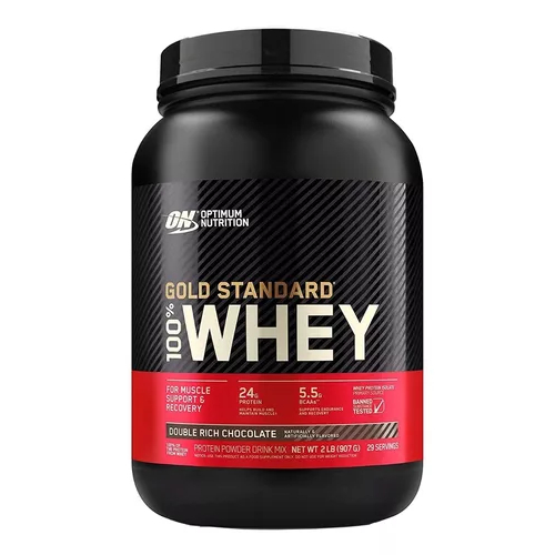 Suplemento Em Pó Optimum Nutrition Proteína Gold Standard 100% Whey Proteína Gold Standard 100% Whey Sabor Double Rich Chocolate Em Pote De 907g