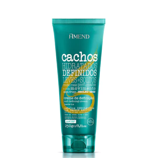 AMEND CACHOS LEAVE-IN CABELOS ONDULADOS OU COM CACHOS ABERTOS 250G em Oferta na Shopee