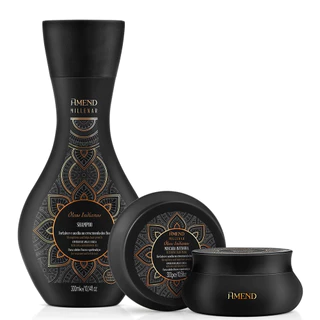 AMEND KIT MILLENAR ÓLEOS INDIANOS SHAMPOO 300ml + MASCARA 300g em Oferta na Shopee