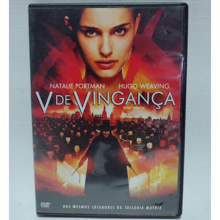 Dvd V De Vingança, Hugo Weaving + Natalie Portman (lacrado)