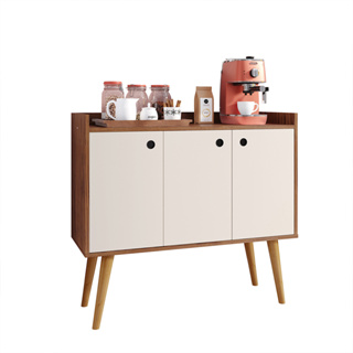 Aparador Buffet Multiuso Moderno Cantinho do Café Sala Cozinha Recepção Balcão Wood - Várias Cores - Lojas RPM