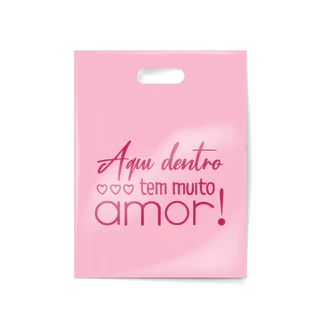 100 Sacolas Boca de Palhaço Personalizadas com frases Prontas Loja