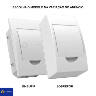Quadro Caixa de Dristribuição Centrinho para 4 disjuntores Enerbras