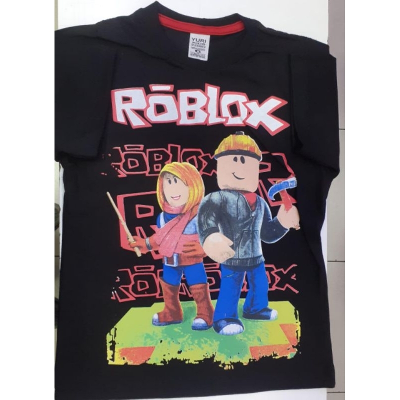 Jogo ROBLOX infantil T-shirt impresso, roupas infantis, moda verão