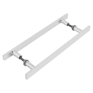 Puxador barra chata Para Porta Madeira ou Vidro ou Pivotante 30 cm Alumínio