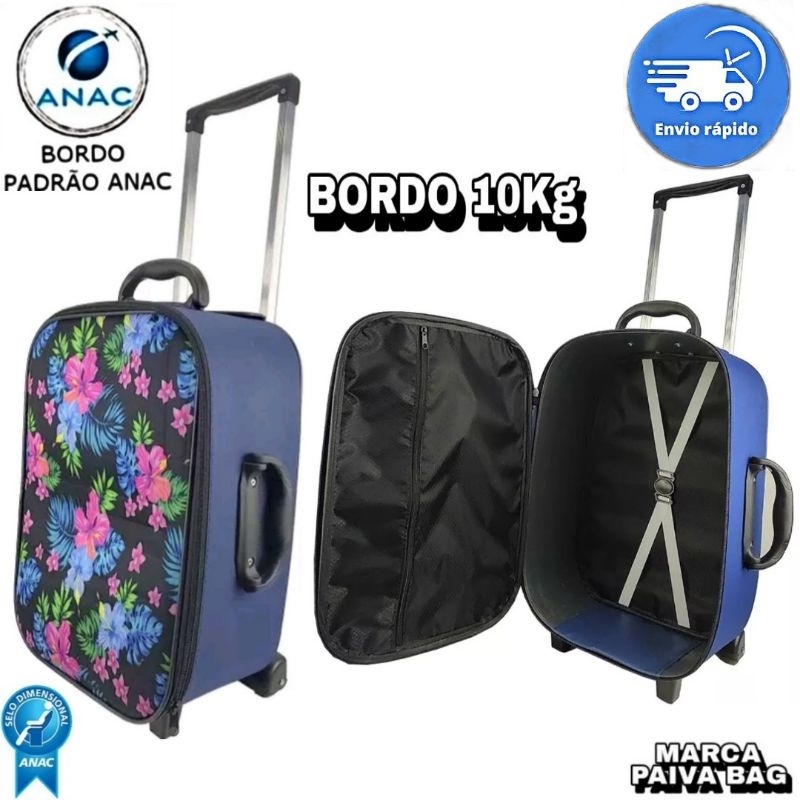 Mala Viagem Pequena Bordo Luxo Com Rodinhas 360 Cadeado Tsa em Promoção na  Americanas