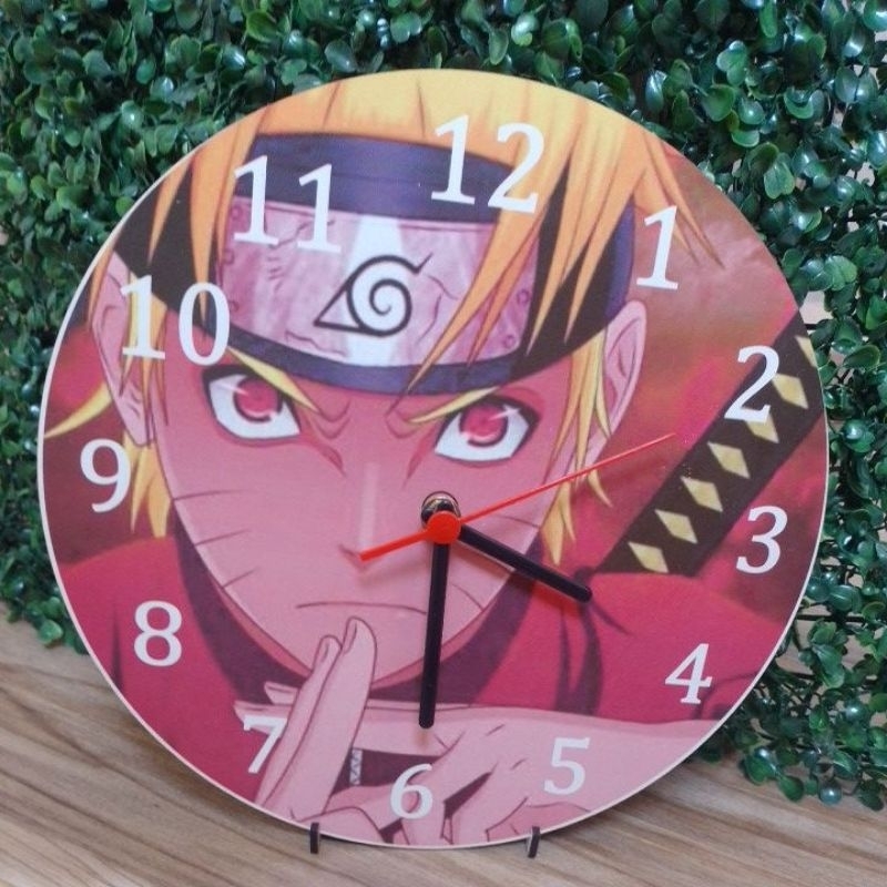 Relógio de Parede Redondo 20cm Naruto Boruto Adulto