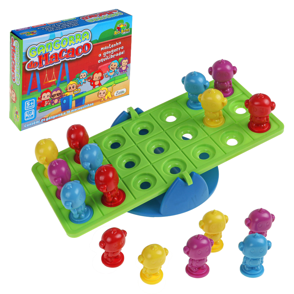 Jogo Cada Macaco No Seu Galho Brinquedo Infantil Pula Macaco - Loja  Coisaria - Presente com ideias
