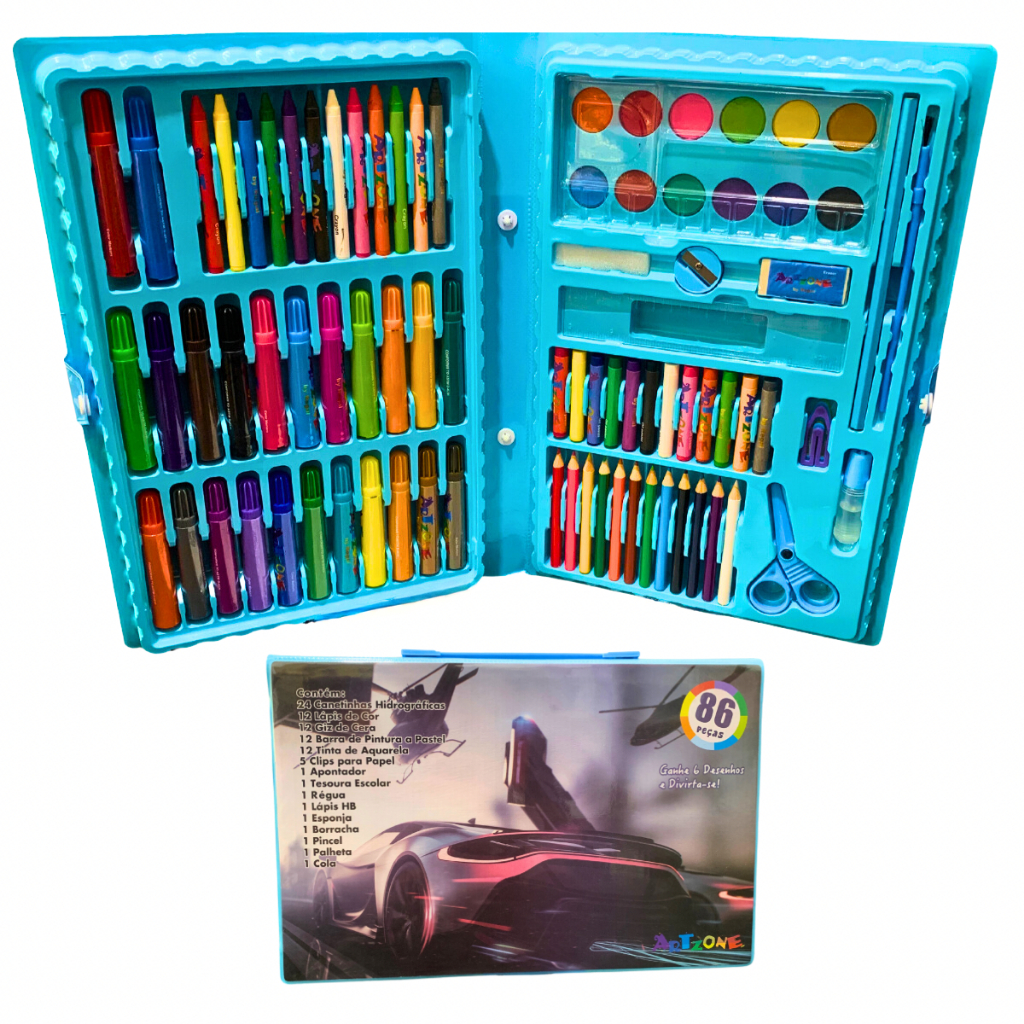 Kit de Colorir Homem Aranha Mochilinha Almofada Tinta Pincel