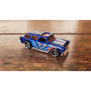 Hot Wheels - Classic '55 Nomad Azul - Heat Fleet 2009 (Fora da Embalagem) - Main Line 1:64