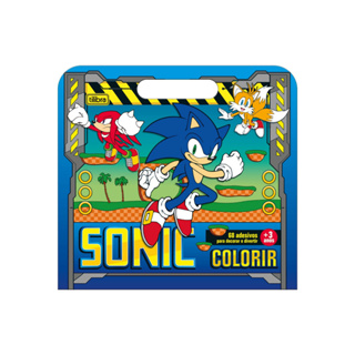 Kit 50 Desenhos Infantil P/ Colorir Sonic Envio Imediato