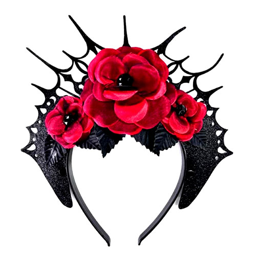 jojofuny Tiaras De Cosplay De Argolas De Cabelo Dia Das Bruxas Decorações  De Festa De Halloween Traje Do Dia Mortos Tiara De Flor Bandana De  Esqueleto Gótica Pano Vestuário Mulheres Crânio 