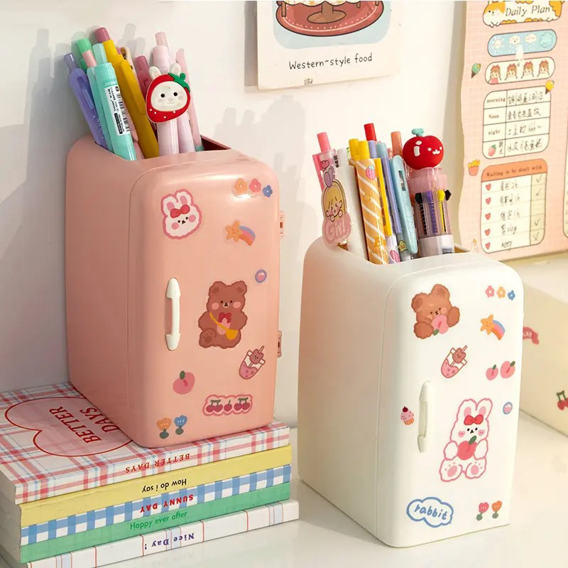 Porta Caneta Porta Treco Organizador de Mesa Maquiagem Papelão Rilakkuma Kawaii  Desenho Fofo Japonês - Porta Caneta - Magazine Luiza