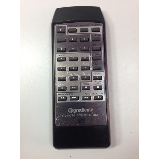 Controle Remoto Cd Player Unit Gradiente Funciona F3 Ok | Shopee Brasil