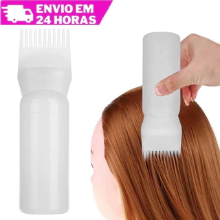 Pente Frasco Aplicador De Tinta De Cabelo Com Pente De Dentes