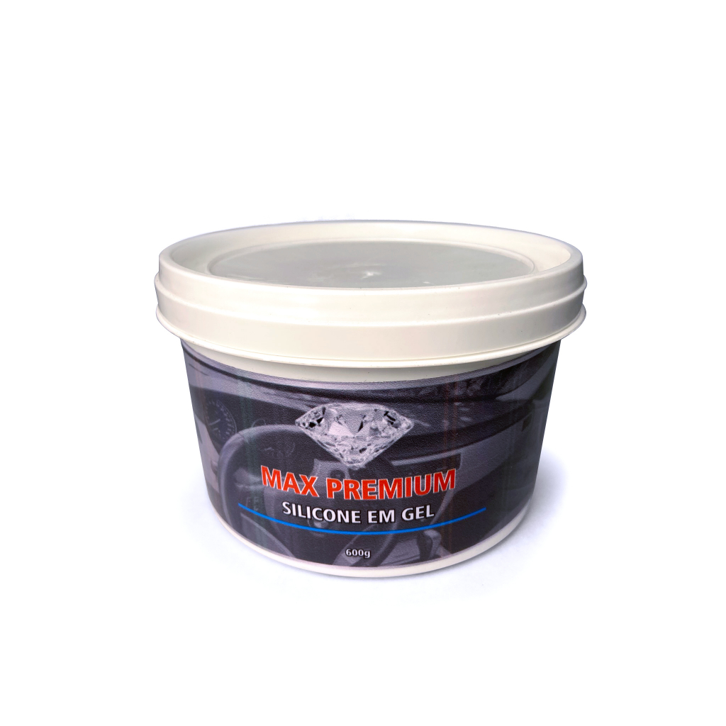 Silicone automotivo em gel 600 GRAMAS Auto Brilho Max / Hidrata, dar brilho com APLICADOR