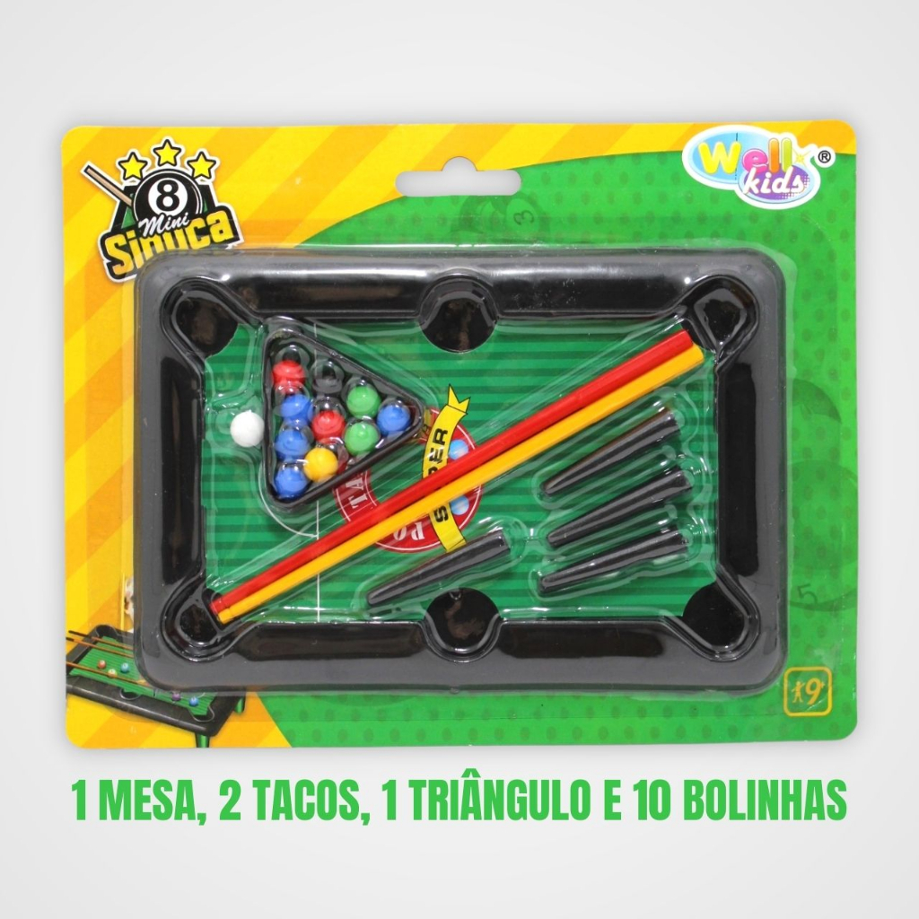 Kit 6 Jogos Mesa De Sinuca De Brinquedo Com 23 Peças Cada - Compre Agora -  Feira da Madrugada SP