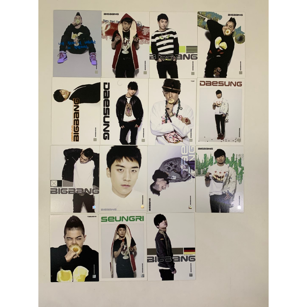 bigbang photocard card postcard original usado kpop | Shopee Brasil