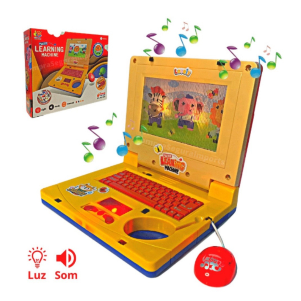 Laptop Infantil Brinquedo Interativo Educativo Menina C/ Som - DM - Laptop  / Notebook Infantil - Magazine Luiza