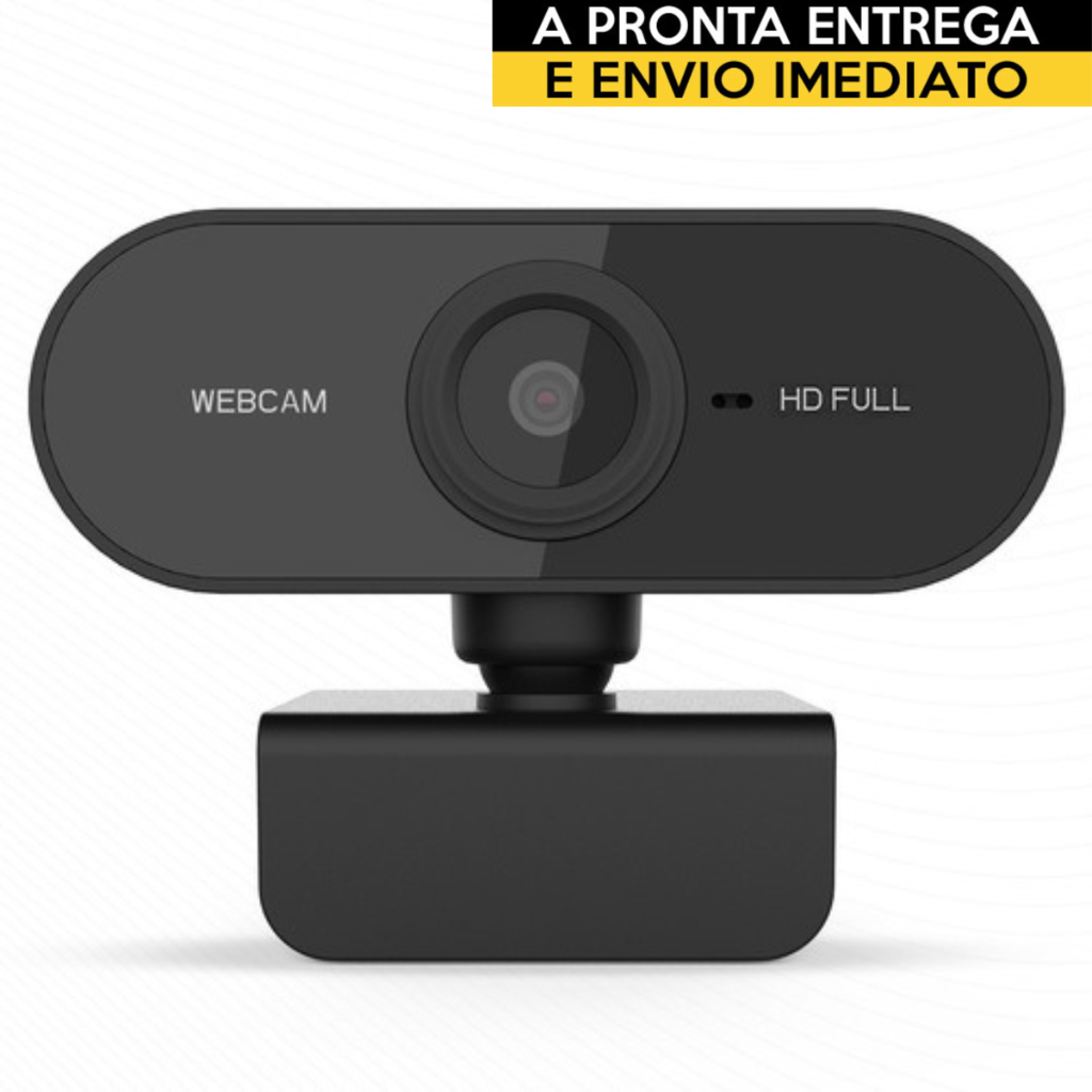 Webcam Câmera Full Hd Computador 1080p Usb Visão 360º Com Microfone Videoconferência Vídeos Fotos PC Notebook Resolução