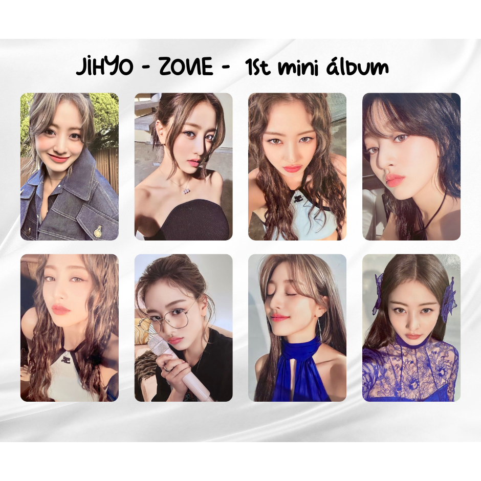 Kpop - JIHYO (TWICE) - Zone 1st mini album - Kit photocards