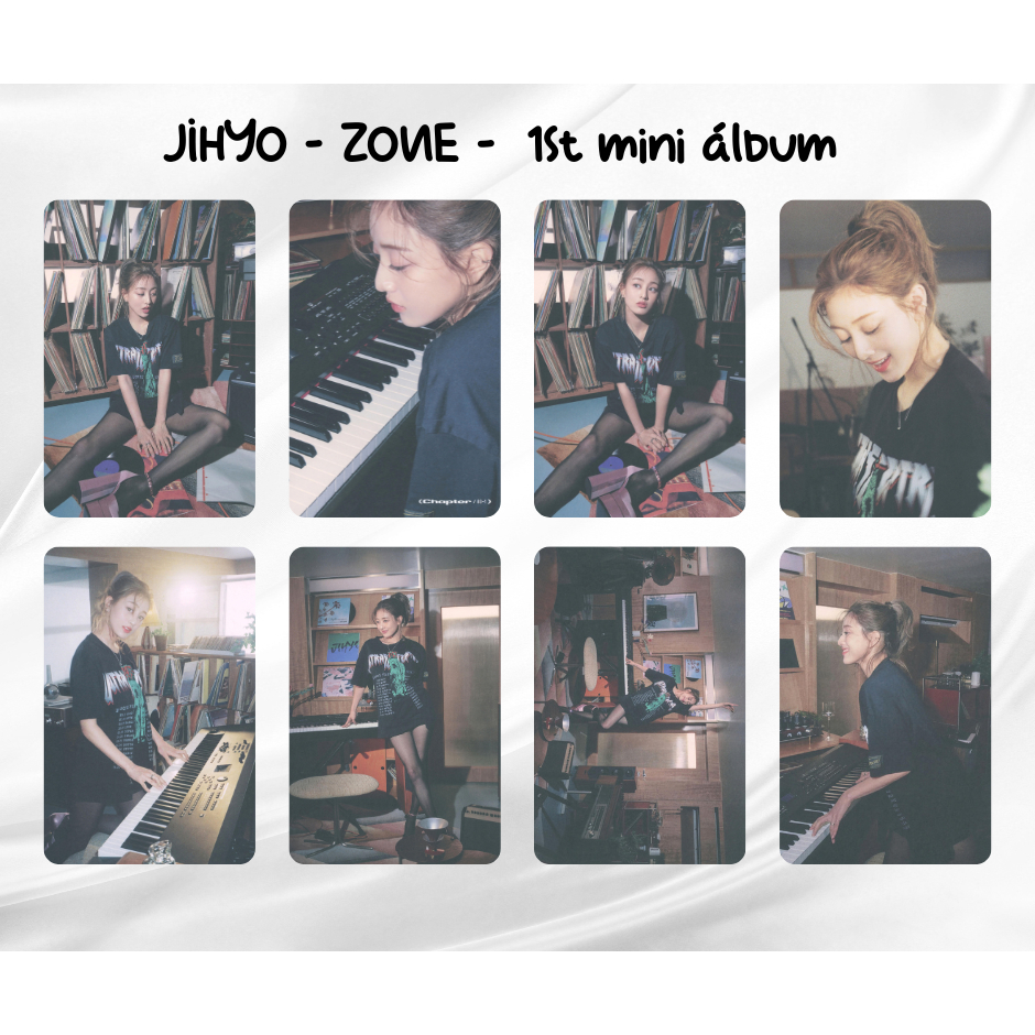 Kpop - JIHYO (TWICE) - Zone 1st mini album - Kit photocards