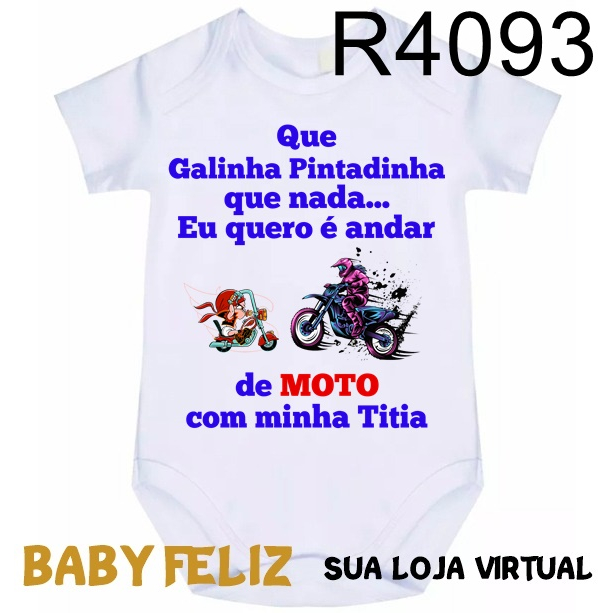 Macacão Bebe Motocross Body Motos Life Style