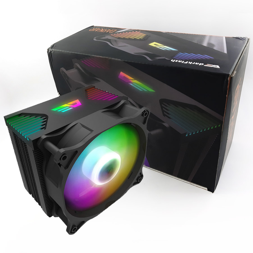 CPU Cooler Darkflash ARGB 4 Heatpipes 120mm Preto
