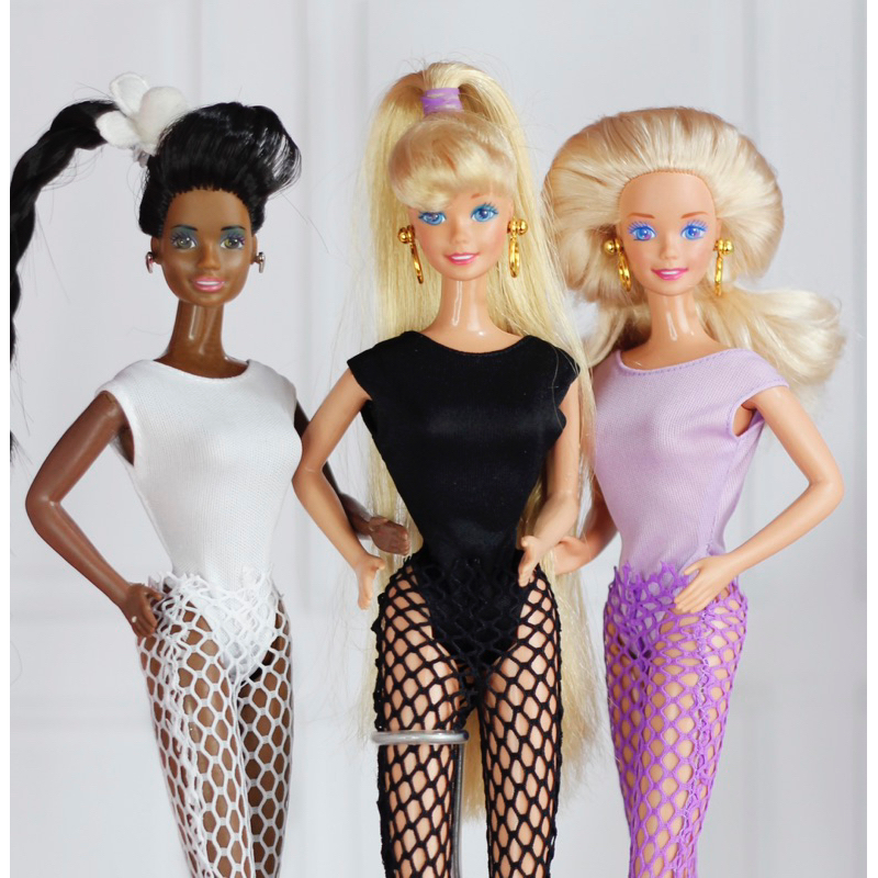 Meia Calça Arrastão boneca Barbie