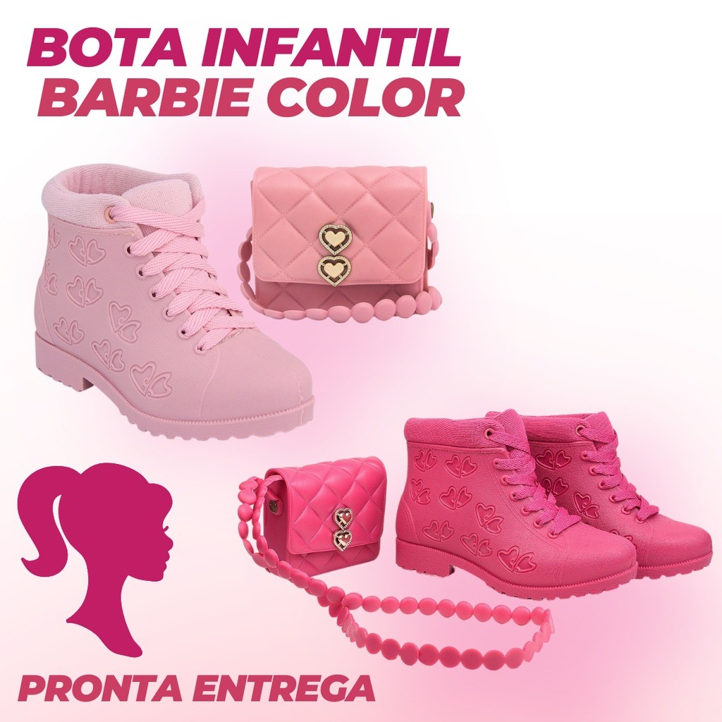 Bota infantil da store barbie