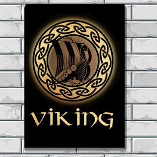 Quadro Vikings ( Bjorn Ironside) Moldura