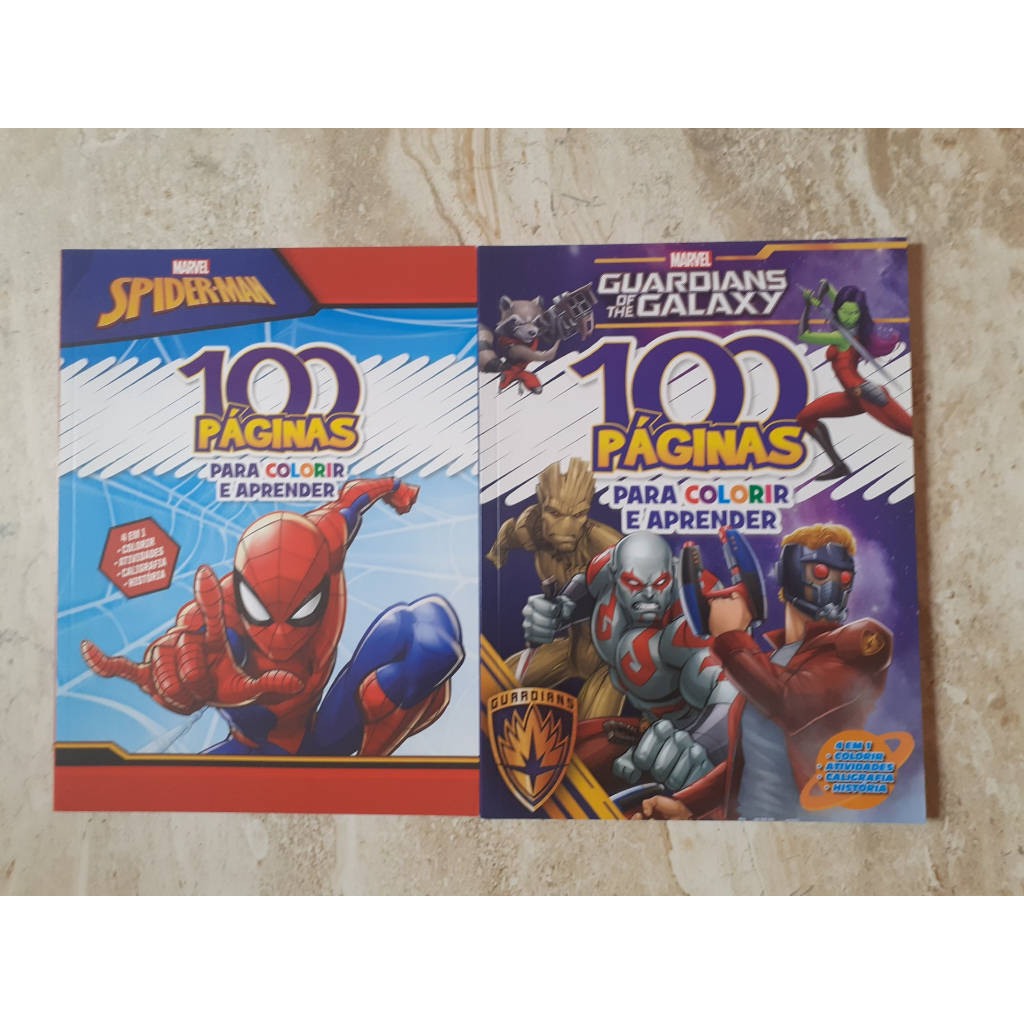 100 Páginas para Colorir Marvel - Homem Aranha