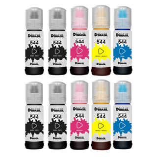 Kit 10 Tintas Compatível Epson L3110 L3150 L3210 L3250 T544 BK C Y M