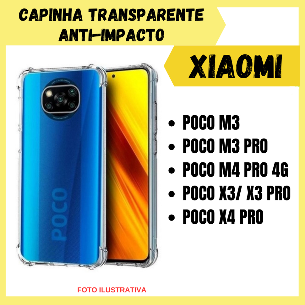 Capinha Capa para celular Xiaomi Poco X3 M3 Poco M4 Pro X4 Pro