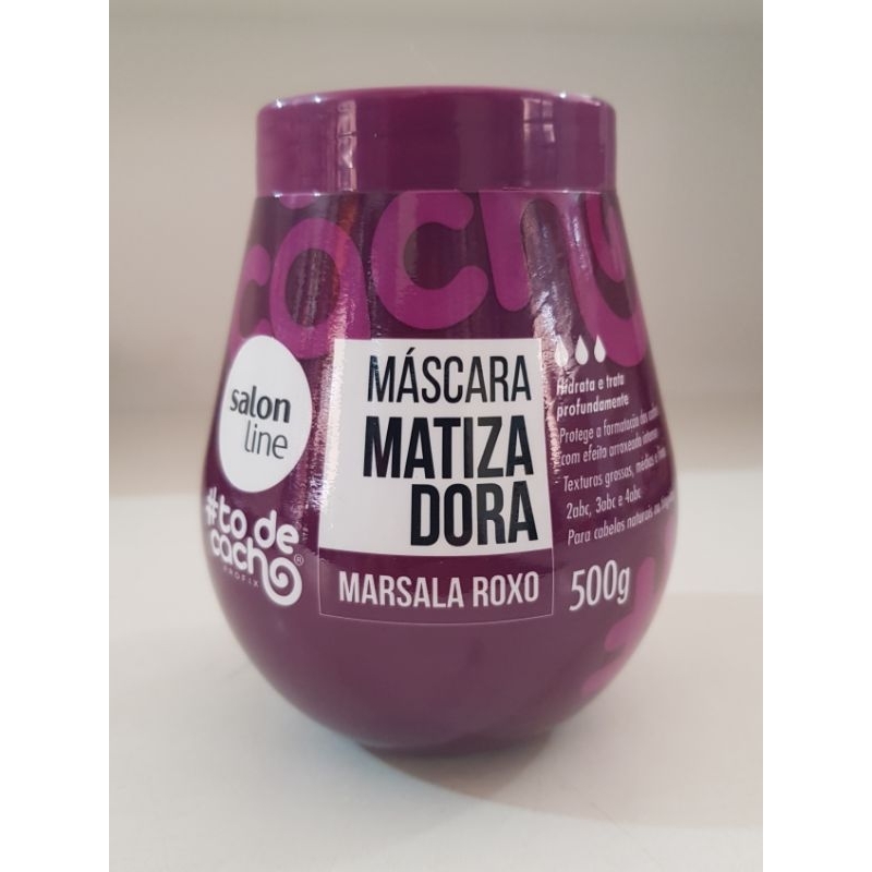 Máscara Matizadora Marsala Roxo - Hidratação #todecacho Salon Line 500g ...